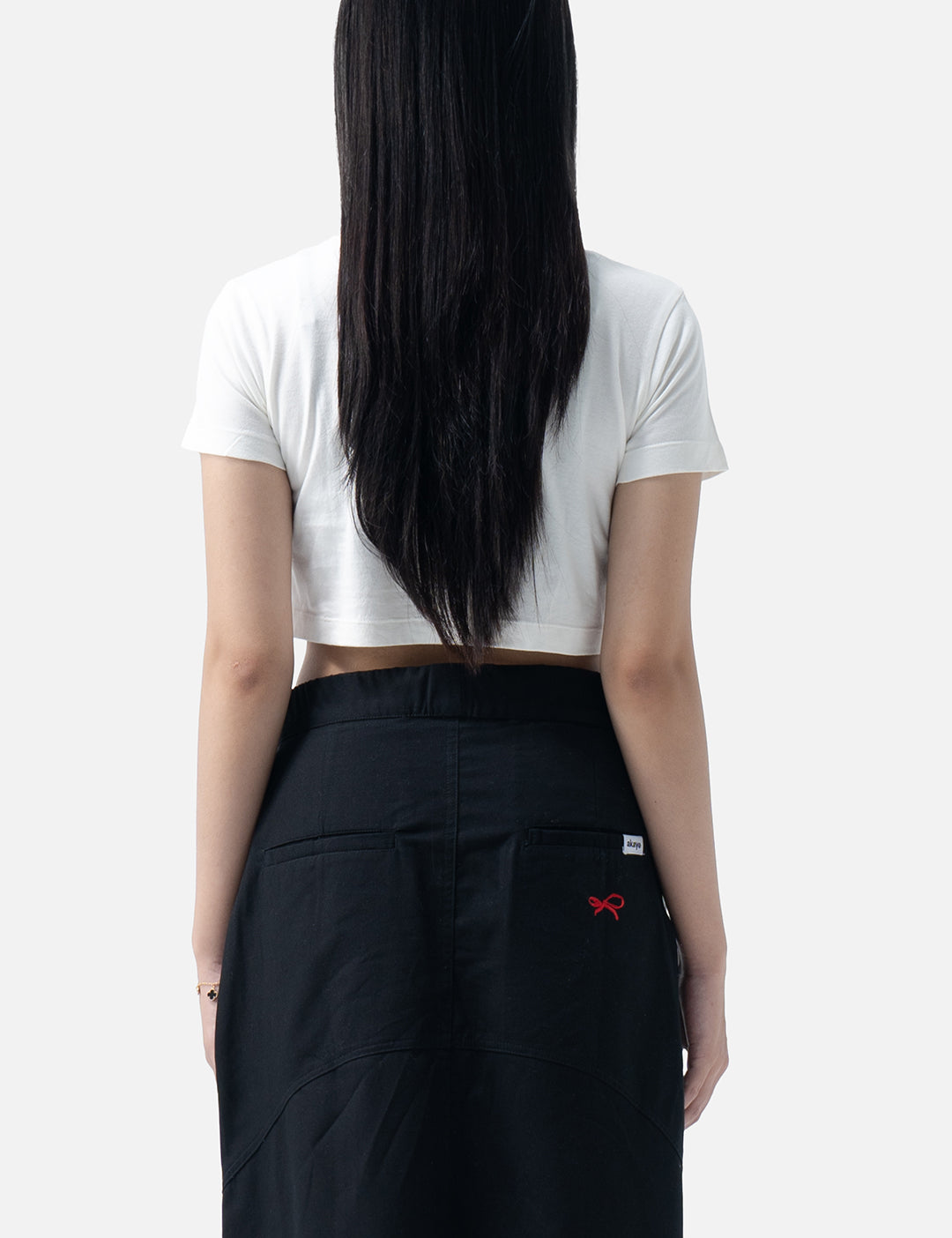 Isabella Cropped Tee White