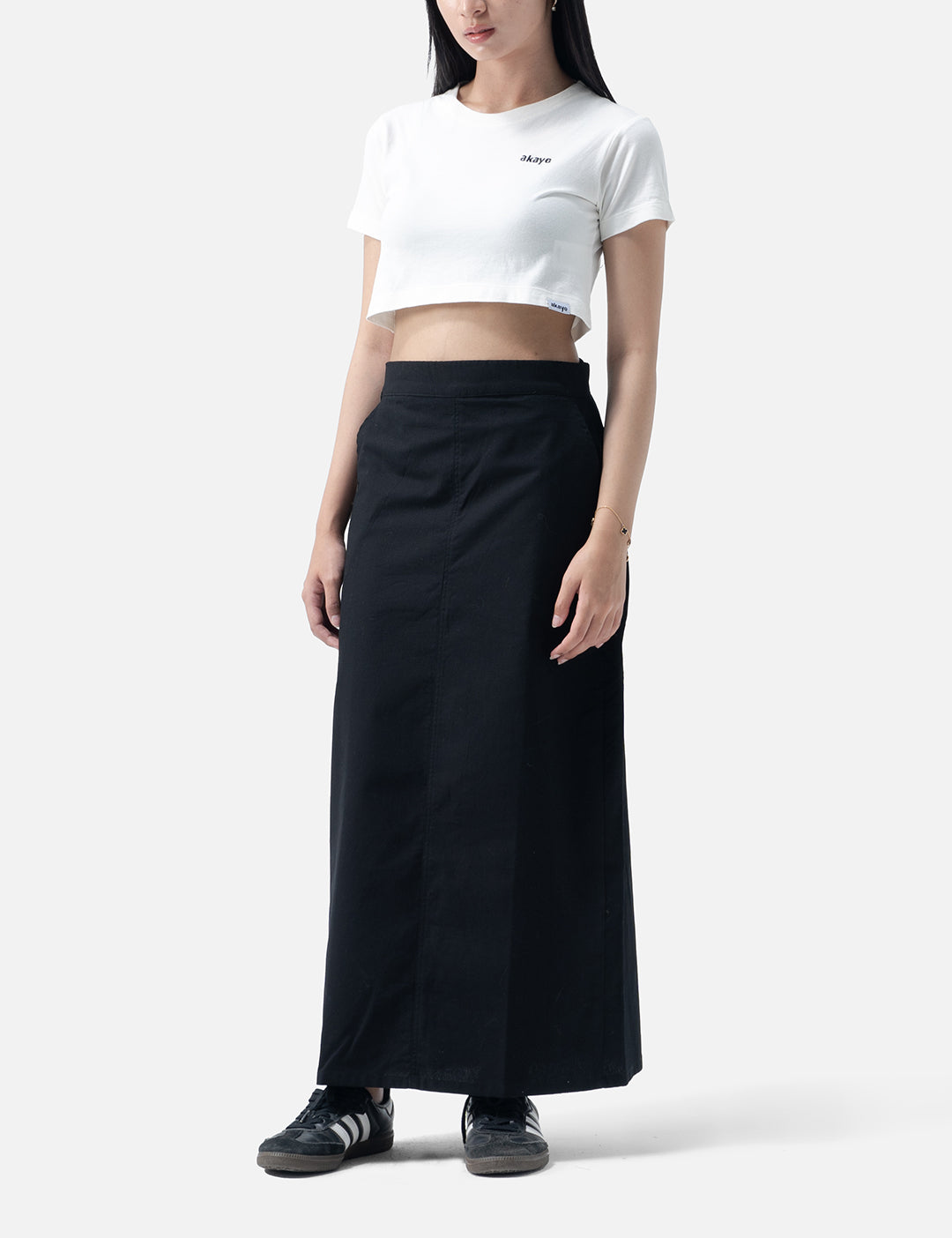 Isabella Cropped Tee White